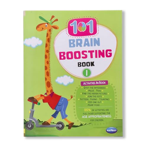 Navneet 101 Brain Boosting Activity Book Preschool Kids Age 3+, Logical reasoning, Best Brain teaser book Fun activities  Ma