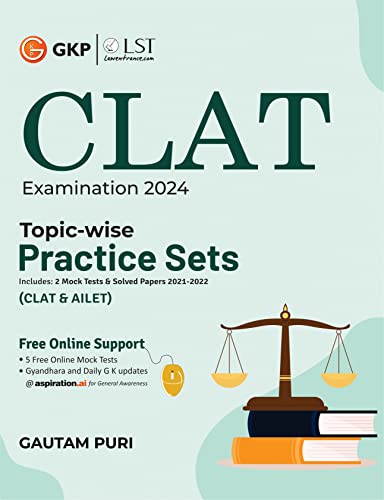 Clat 2024 : TopicWise Practice Sets By Gkp