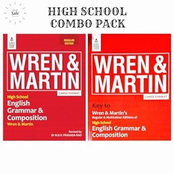 High School Wren and Martin English Grammar and Composition (Regular Edition) + Key to Wren and Martin English Grammar & Composi