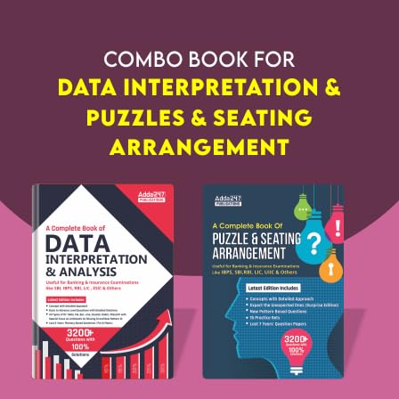 A Complete Book On Data Interpretation & Analysis And A Complete Book For Seating Arrangement And Puzzles (A Combined Set Of Two