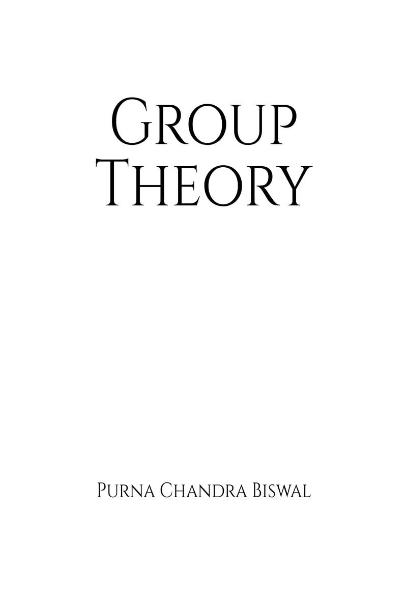 Group Theory: Algebra