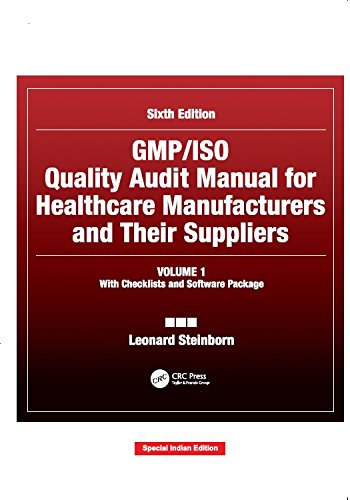 Gmp/Iso Quality Audit Manual For Healthcare Manufacturers And Their Suppliers, Volume 2