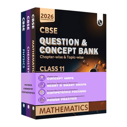 PW CBSE Question & Concept Bank (QCB) Class 11 Physics, Chemistry, Mathematics Combo Set of 3 Books Chapterwise & Topicwise Solv