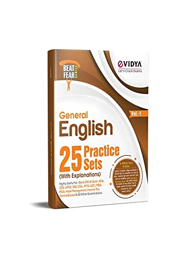 Evidya General English 25 Practice Sets (Fully Explained) For Ssc, Bank, Railway, Police, Pcs, Teacher Exams And All Central & S