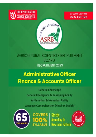 Asrb  Administrative Officer, Finance And Accounts Officer
