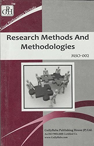 Gullybaba Ignou MA (Latest Edition) MSO002 Research Methods And Methodologies in English Medium, IGNOU Help Books with Solved S