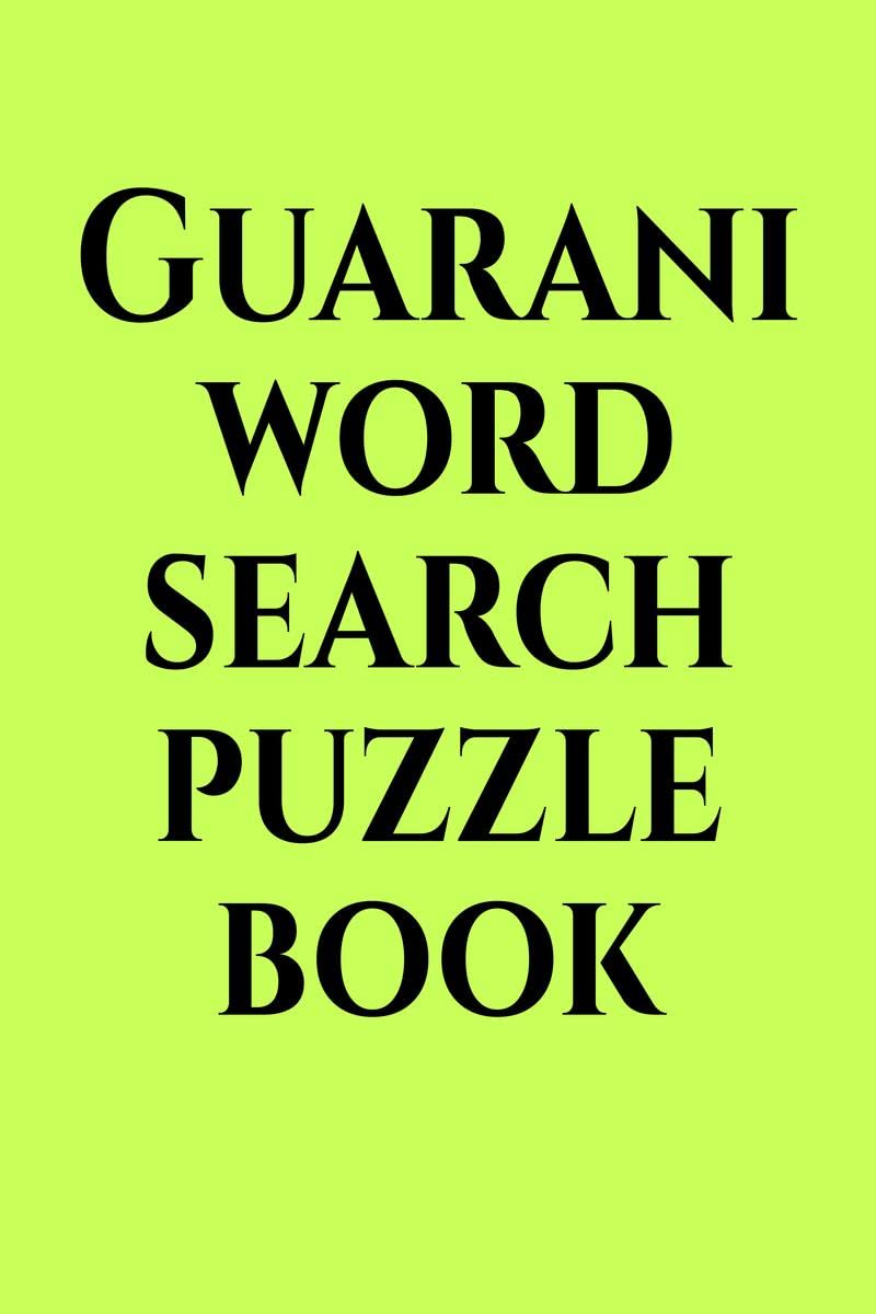 Guarani word search puzzle book