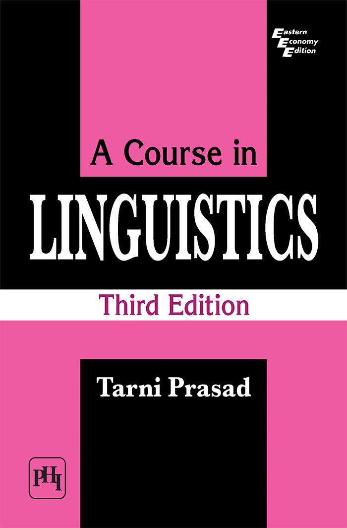 A Course in LINGUISTICS