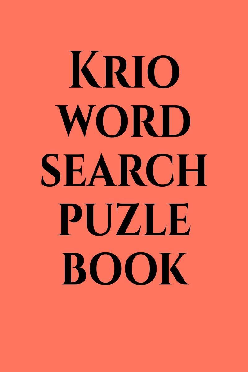 Krio word search puzle book