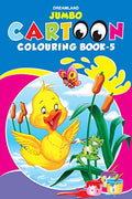 Jumbo Cartoon Colouring Book 5 for Kids Ages 16  Fun JumboSize Colouring with Bold Outlines | Develop Creativity, Fine Motor S