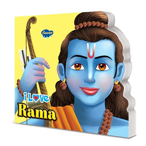 I Love Rama Die cut board book for kids : Story books for young children, Learning books with stories, Educational story book fo
