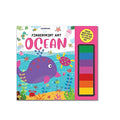 Ocean Fingerprint Art Activity Book for Children Age 4  9 years with Thumbprint Gadget | Colouring Book for Kids