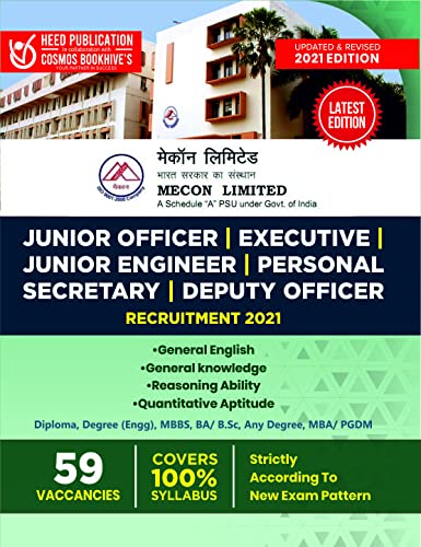 MECON Limited  Junior Officer, Executive, Junior Engineer, Personal Secretary, Deputy Officer