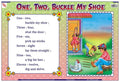Tnr02A | Teachingnest One, Two, Buckle My Shoe Chart | Nursery Rhymes | Laminated 48X33 Cm (19X13 Inch) | Wall Sticking [Wall Ch