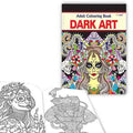 Dark Art  Adult Colouring Book : Stress relief art coloring book for relaxation, Colouring book for adults, Mindfulness designs