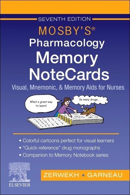 Mosbys Pharmacology Memory NoteCards: Visual, Mnemonic, and Memory Aids for Nurses