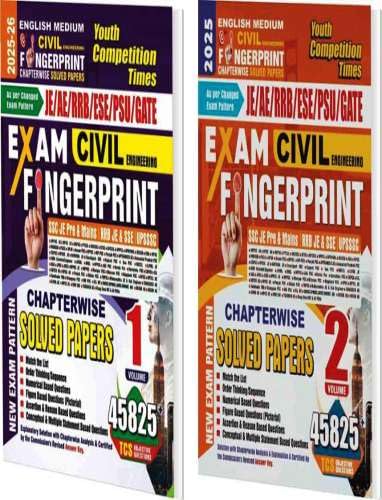 Youth Competition Times Civil Engineering Exam Fingerprint JE/AE/RRB/ESE/PSU/GATE | Chapterwise Solved Papers | English Medium V