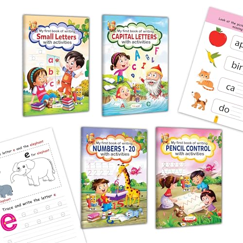 Writing Workbook for Beginners : Fun Writing Practice for Kids, kids writing practice activities, preschool writing books | Pack