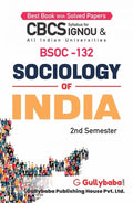 Gullybaba IGNOU BAG 2nd Sem BSOC132 Sociology of India in English  Latest Edition IGNOU Help Book with Solved Previous Years