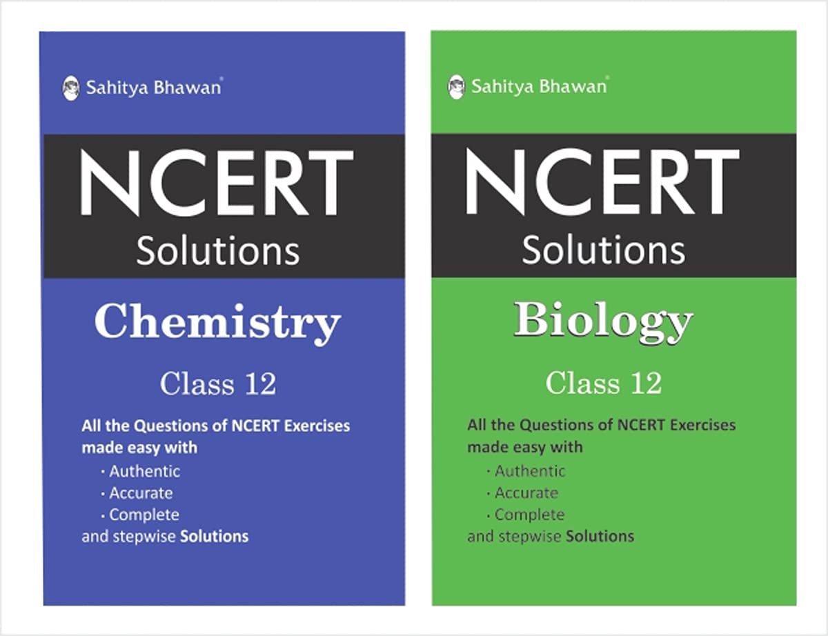 Sahitya Bhawan Combo pack NCERT answers and solutions Chemistry & Biology class 12