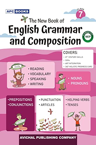 The New Book Of English Grammar And Composition Class 7  By Mukul Jha Meeta Rai, Kamaljeet Yadav, Dolly Dhawan (202425 Examina