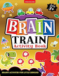 Brain Train Activity Book for Kids Age 3+  With Colouring Pages, Mazes, Puzzles and Word searches Activities