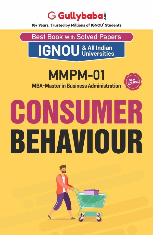 Gullybaba IGNOU CBCS MBA (New) 3rd Sem MMPM01 Consumer Behaviour in English