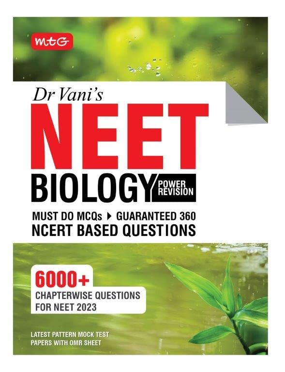 MTG NEET Biology Power Revision Book By Dr Vani Sud NCERT Based Questions, Mock Test Papers With OMR Sheet & 6000+ Chapterwise 