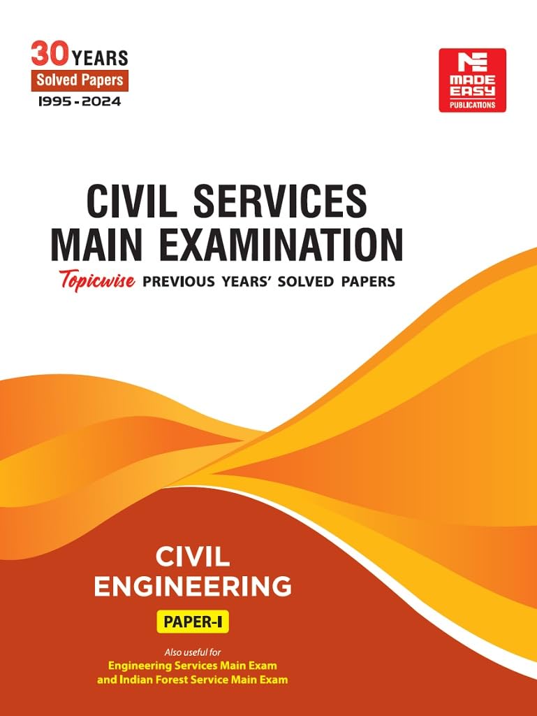 Cse Mains 2025: Civil Engineering Solved Paper1 (19952024)