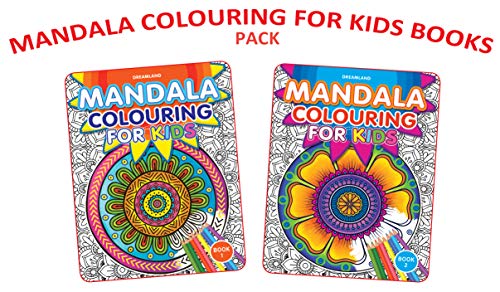 Mandala Colouring 2 Books Pack for Kids Age 5  15 | Mandala Art Colouring for Beginners