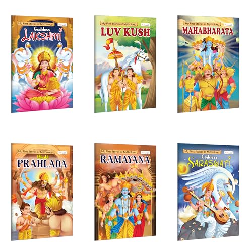 My First Mythology Story : Lakshmi, Luvkush, Mahabharat, Prahlad, Ramayan and Saraswati  Early childhood mythology books, Toddl