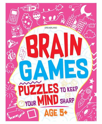 Brain Games Activity Book for Kids Age 5+ Years | Fun Puzzles, Logic Games, Matching, Problem Solving & More | 88 Pages with Col