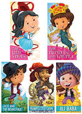 Cut Out Story Books: Fairy Tales Pack 1 (Set of 5 Books) (RED SHOES, PRINCESS AND THE PEA, JACK AND BEAN STALK, RUMPLESTEIN, ALI