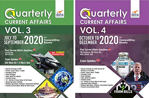 HalfYearly Current Affairs  July To December 2020 For Competitive Exams (Set Of 2 Quaterlies)