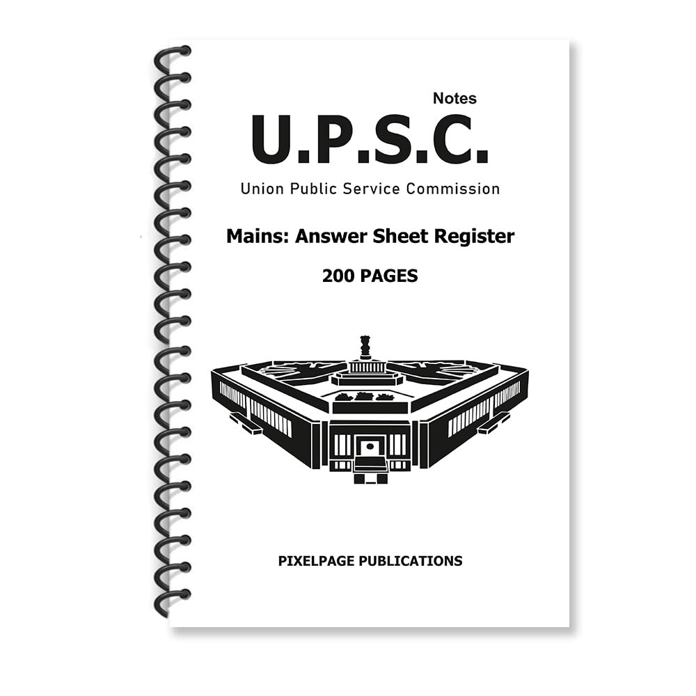Unlocking Success: UPSC Mains Practice Answer Sheet for Exam Mastery ( A4, 200 Pages)