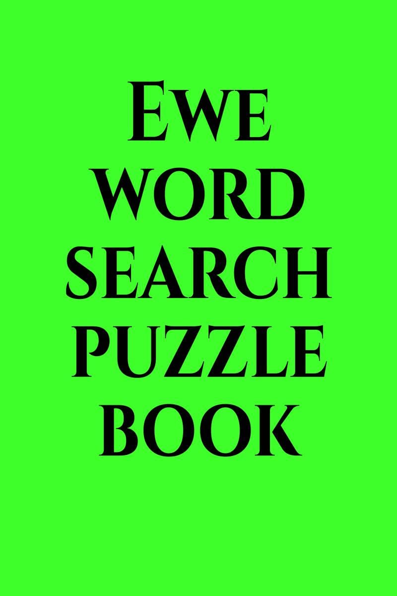 Ewe word search puzzle book