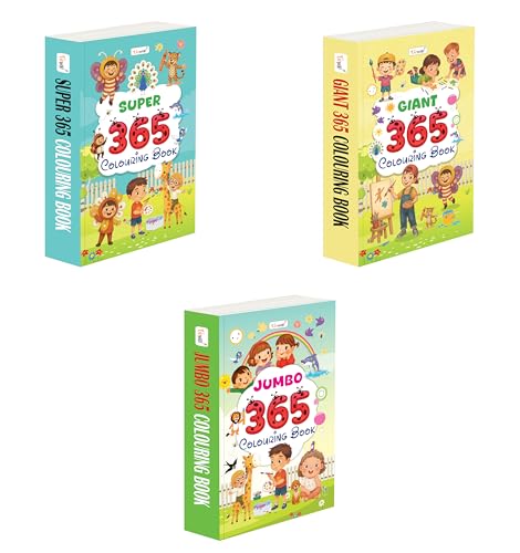 JUMBO, SUPER and GAINT  365 Colouring Book : Early learning book for children, Brain development colouring books, Home learnin