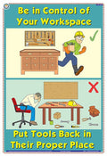 Sis03E | Teachingnest | Put Tools In Proper Place | English | 33X48 Cm | Industrial Safety Posters | Wall Sticking [Poster]