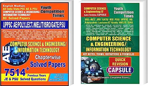 Youth Competition Times COMPUTER SCIENCE & ENGINEERING / INFORMATION TECHNOLOGY SOLVE PAPER + QUICK REVISION CAPSULE | COMBO PAC