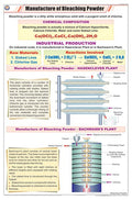 Stc40 | Teachingnest | Manufacture Of Bleaching Powder Chart (58X90 Cm) | English | Chemistry Charts | With Rollers