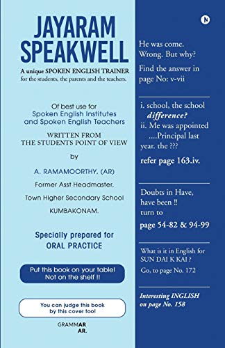 Jayaram Speakwell : A Unique Spoken English Trainer