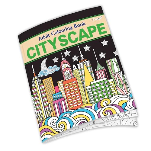 Cityscape  Adult Colouring Book : Mindfulness coloring pages, Relaxing coloring book, Art Book for kids and adults, Adult color