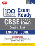 Class 12100 Percent Exam Ready CBSE Board Term 1 Objective Question Bank English Core