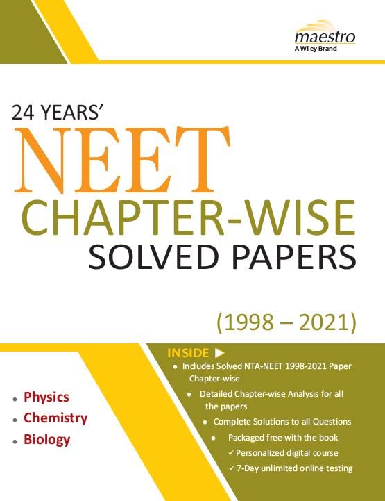 Wileys 24 Years NEET ChapterWise Solved Papers (19982021)
