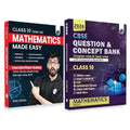 PW CBSE Class 10 Mathematics Made Easy Handwritten Notes with Question & Concept Bank (QCB) Maths (Basic) By Ritik Mishra Combo 