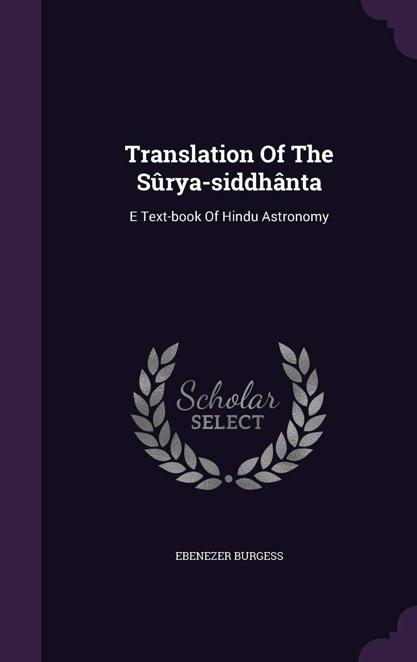 Translation Of The Sryasiddhnta