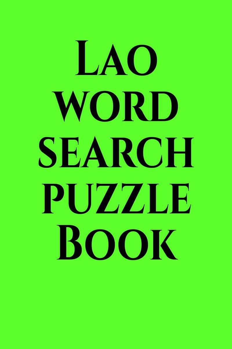 Lao word search puzzle Book