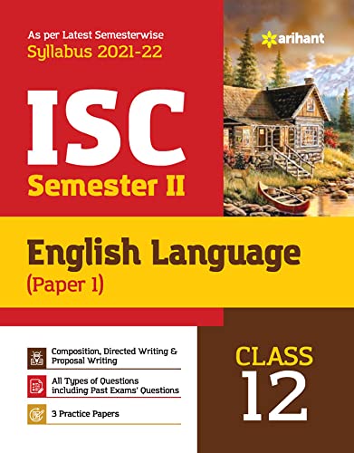 Arihant ISC English Language (Paper 1) Semester 2 Class 12 for 2022 Exam (Old Edition)