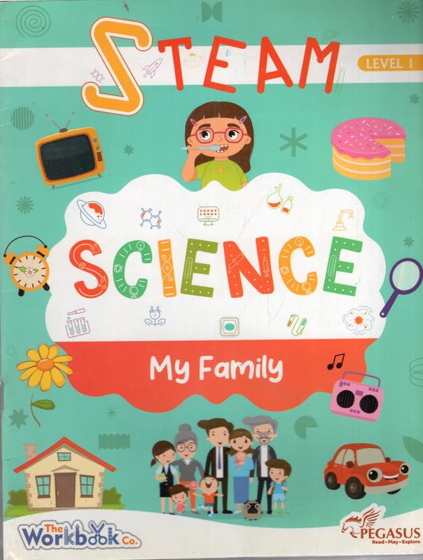 Team Pegasus STEAM Science Learning Book for Kids  Level 1 | Ages 34 | My Family Activities | Early Science Skills Workbook 