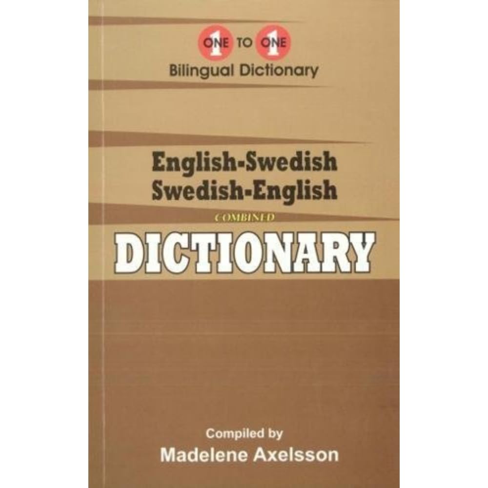 EnglishSwedish SwedishEnglish OnetoOne Dictionary (exa